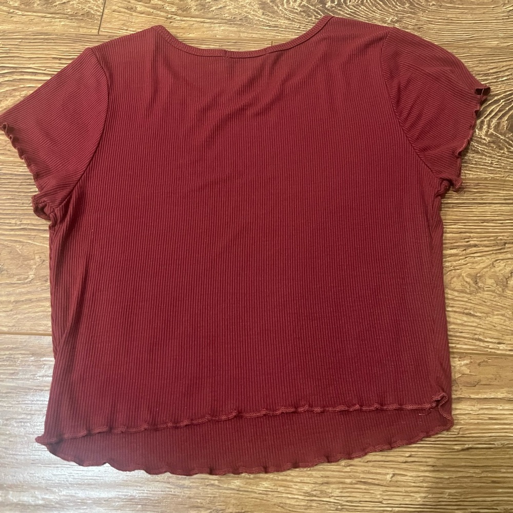 Red crop top